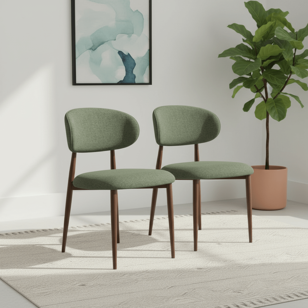 Etta Fabric Green Dining Chair – Green Set of 4,6 or 8