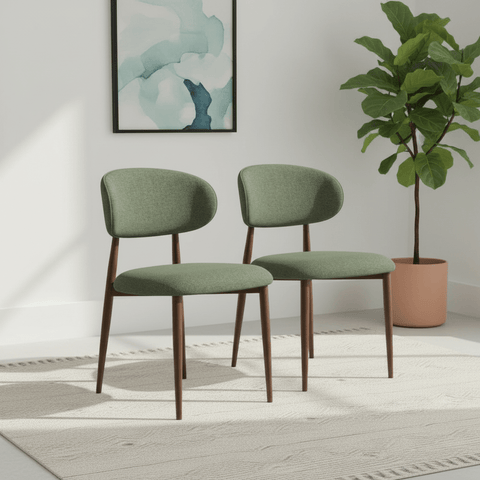 Etta Fabric Green Dining Chair – Green Set of 4,6 or 8