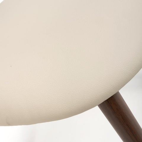 Etta Fabric Taupe Dining Chair - Closeup view