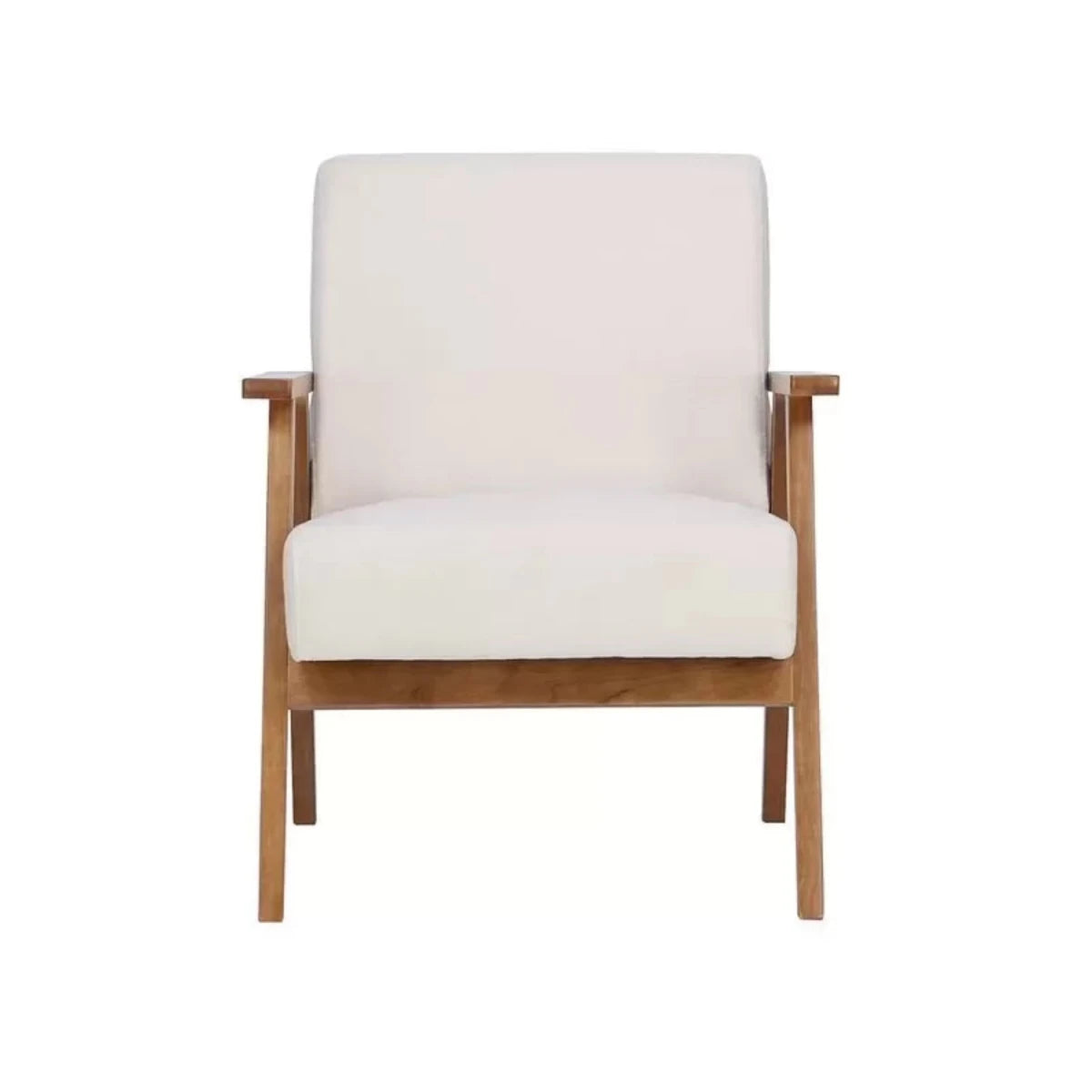Comfortable lounge chair with supportive backrest.