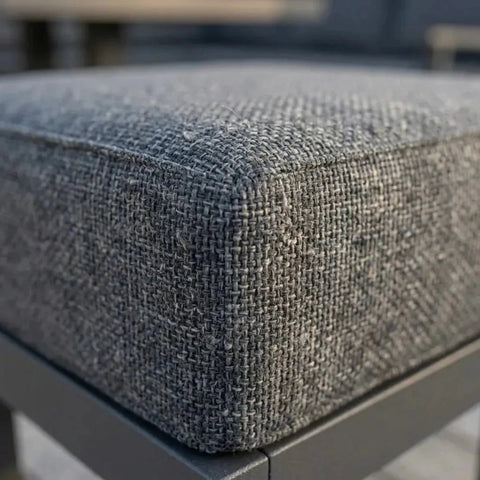 Durable shower-resistant fabric for garden furniture.
