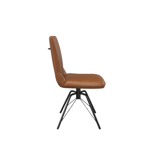 Toronto 160 - 200cm Wood Effect Duro Top Extending Dining Table with Tan Chairs - Pendle Village Furniture
