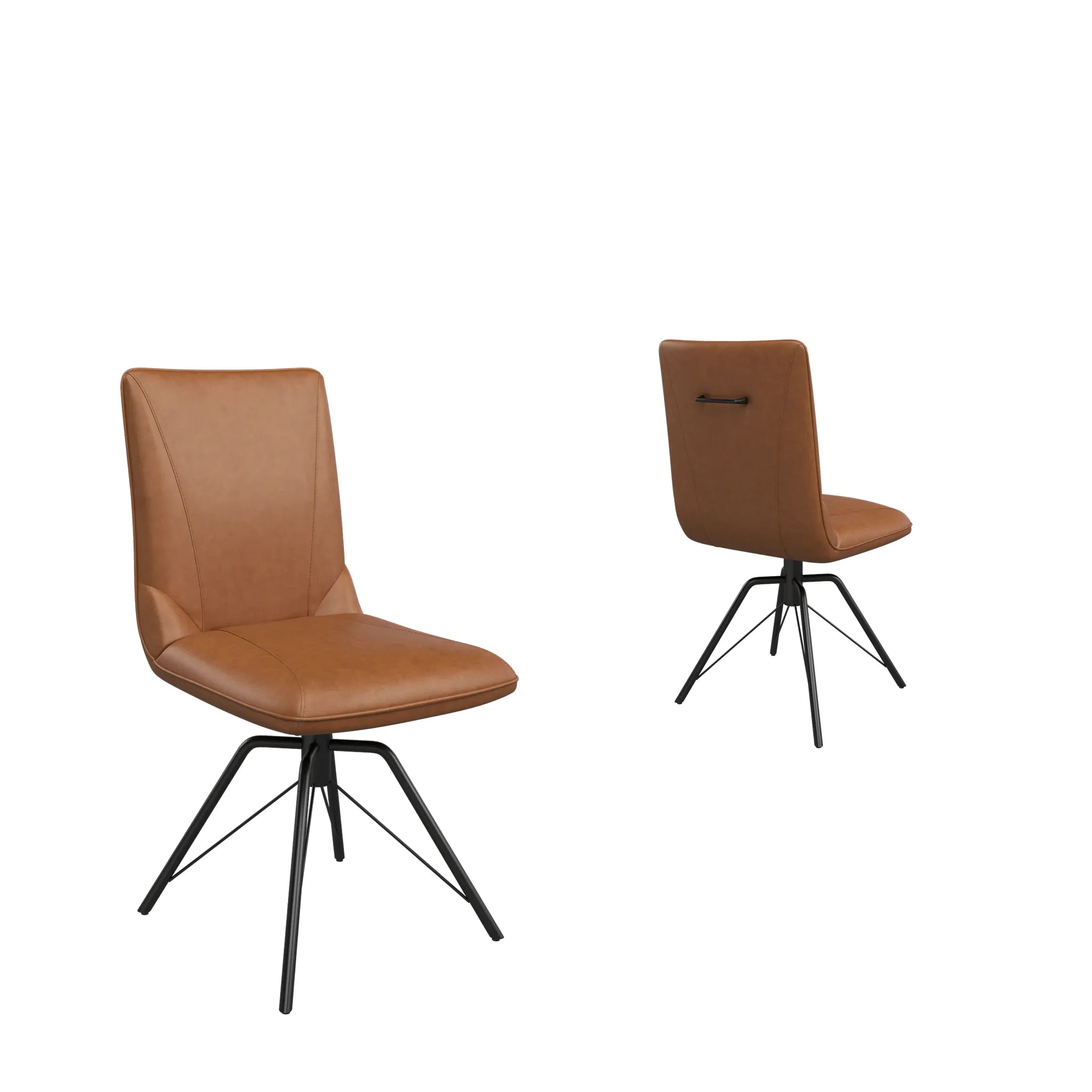 Toronto 160 - 200cm Wood Effect Duro Top Extending Dining Table with Tan Chairs - Pendle Village Furniture