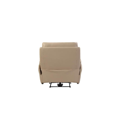 Foster Latte Leather Electric Reclining Armchair - Pendle Village Furniture