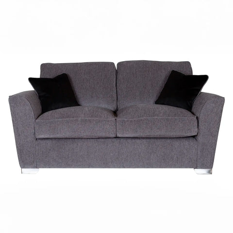 Fargo Charcoal Grey Fabric Upholstered 2 Seater Sofa - Main Image
