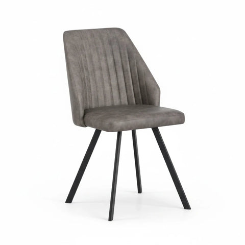 Federic Distressed PU Leather Dining Chairs – Set of 4