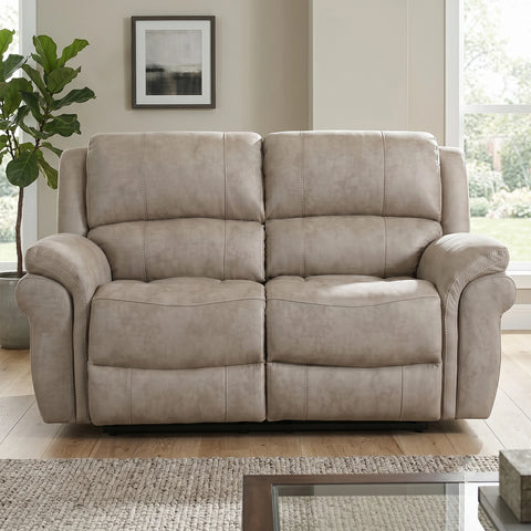 Flynn Power Recliner 2 Seater Sofa in Grey or Stone