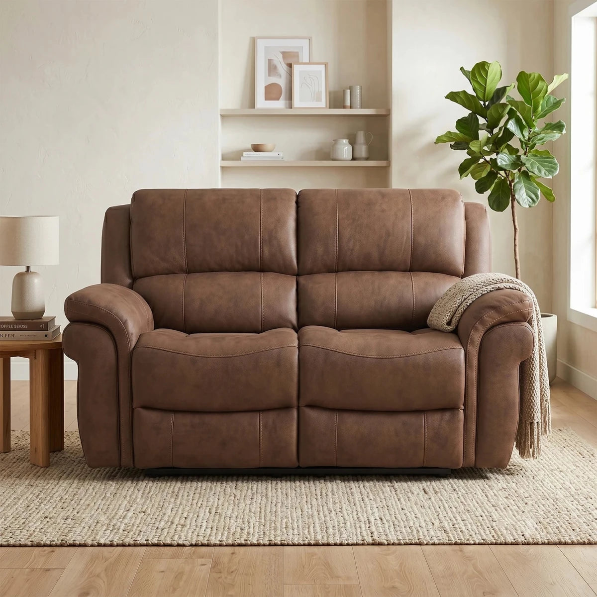 Flynn 2 Seater Recliner Sofa with USB Charging