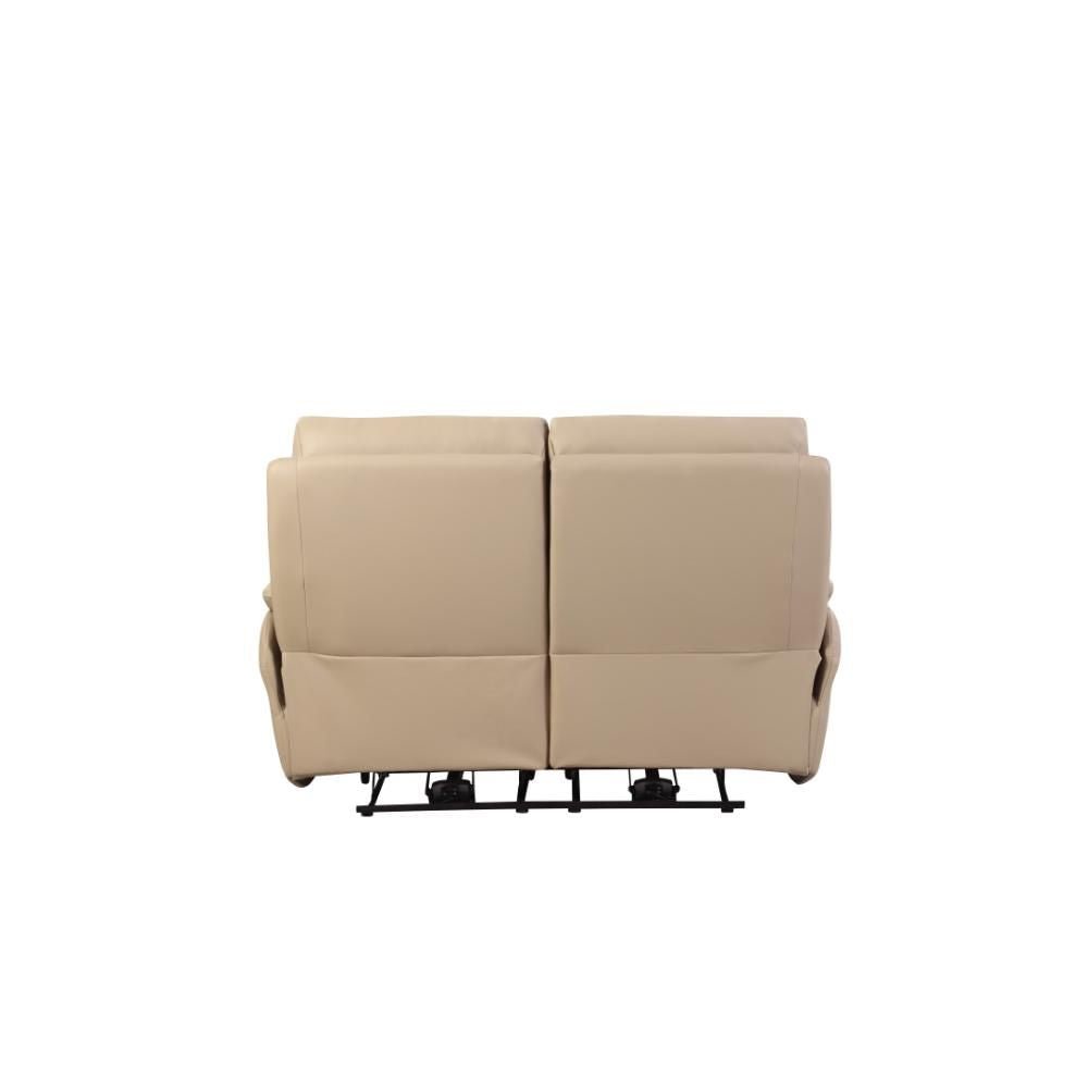 Foster Latte Leather Electric Reclining 2 Seater Sofa - Pendle Village Furniture