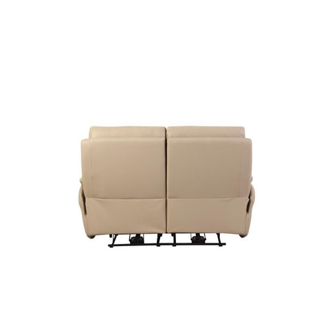 Foster Latte Leather Electric Reclining 2 Seater Sofa - Pendle Village Furniture
