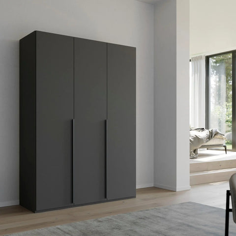 Frans 151cm Decor 3 Door Hinged Wardrobe - Pendle Village Furniture
