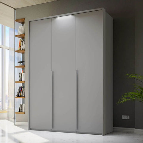 Frans 151cm Decor 3 Door Hinged Wardrobe - Pendle Village Furniture