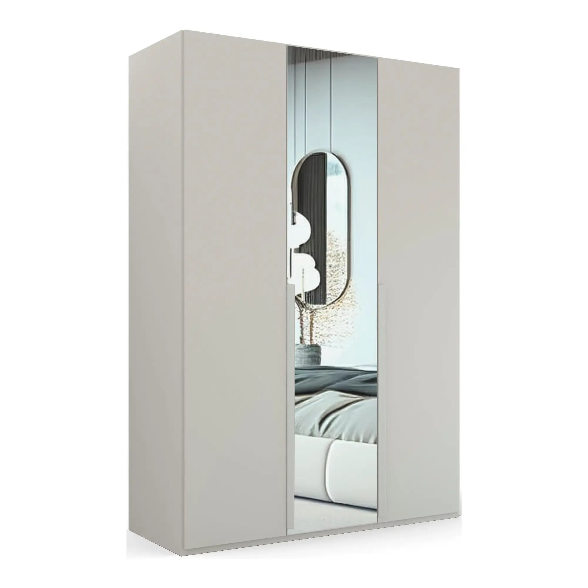 Frans 151cm Decor 3 Door Hinged Wardrobe - Pendle Village Furniture