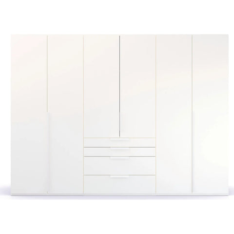 Rauch Frans White Large 6 Door Wardrobe sale, 3m long 223cm height - 003