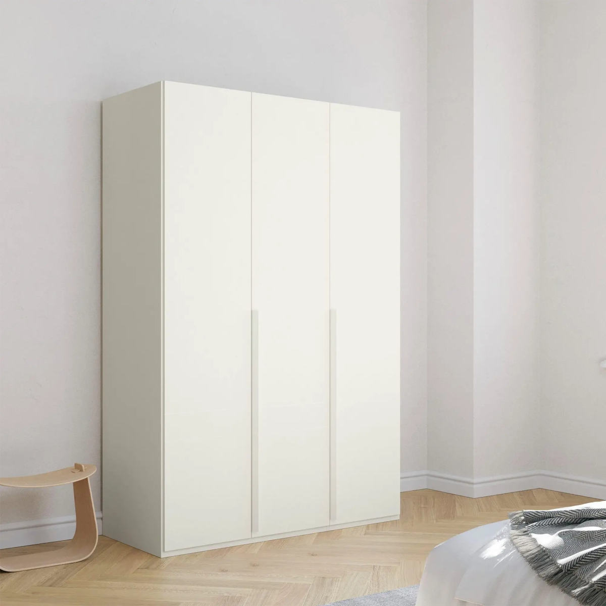 Frans 151cm Decor 3 Door Hinged Wardrobe - Pendle Village Furniture