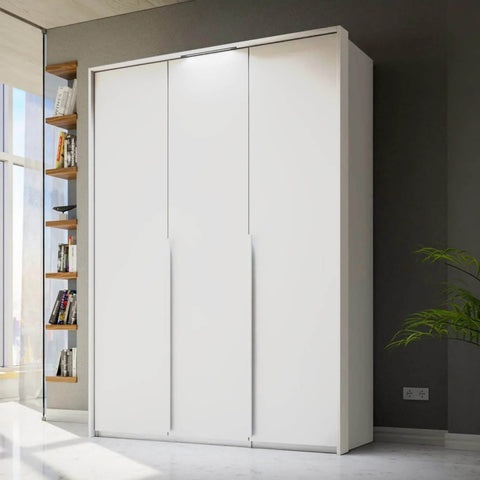 Frans 151cm Decor 3 Door Hinged Wardrobe - Pendle Village Furniture