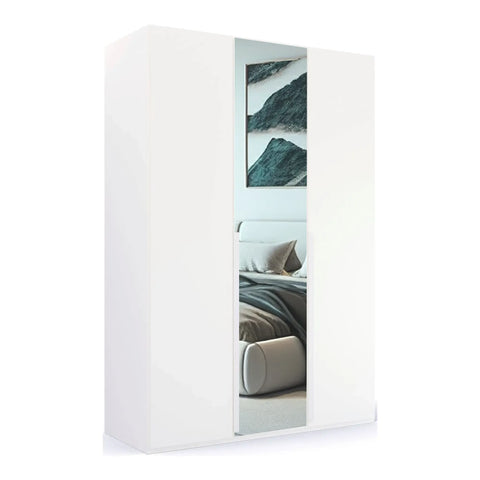 Frans 151cm Decor 3 Door Hinged Wardrobe - Pendle Village Furniture