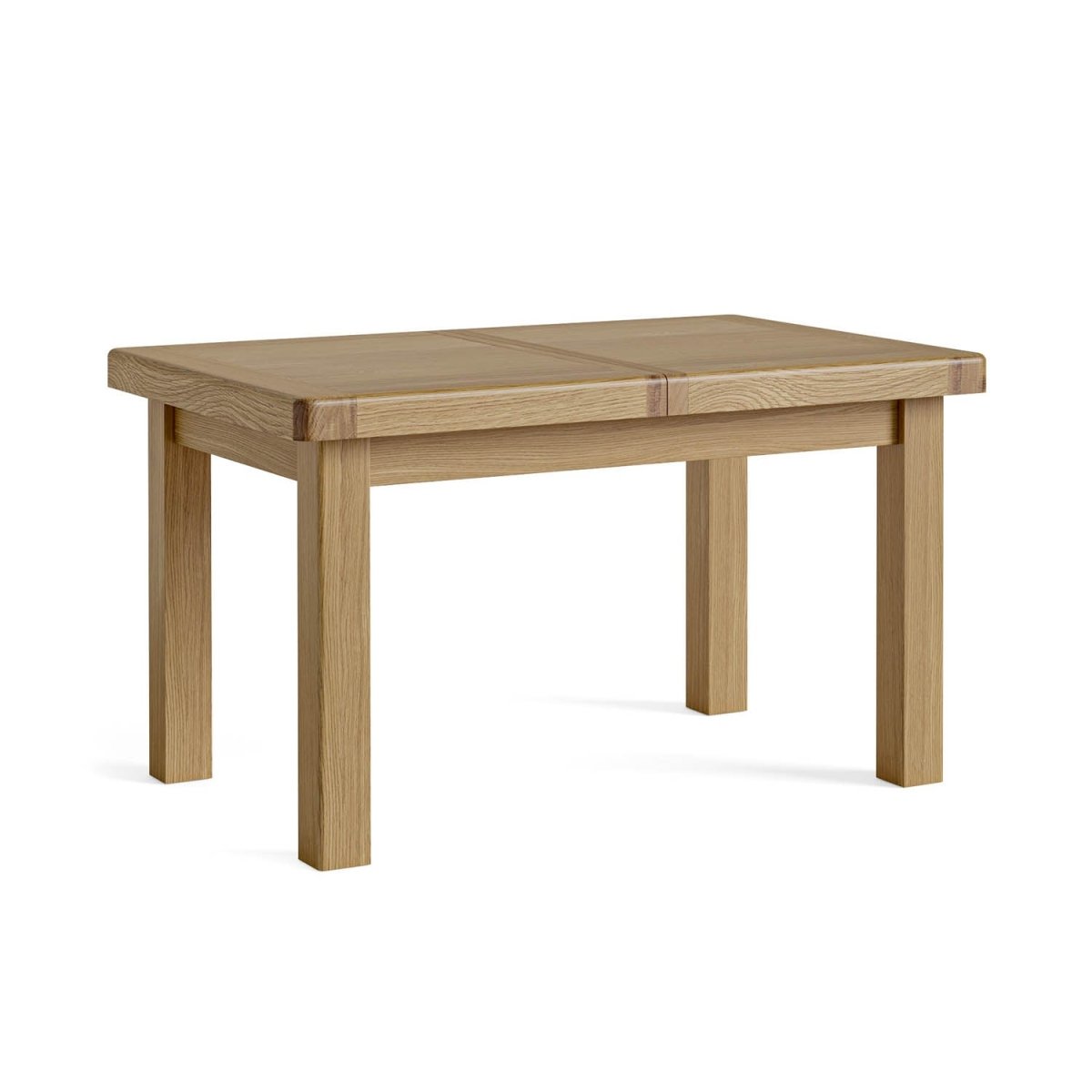 Norman Solid Oak Extending Dining Table and Upholstered Chair Set - Pendle Village Furniture