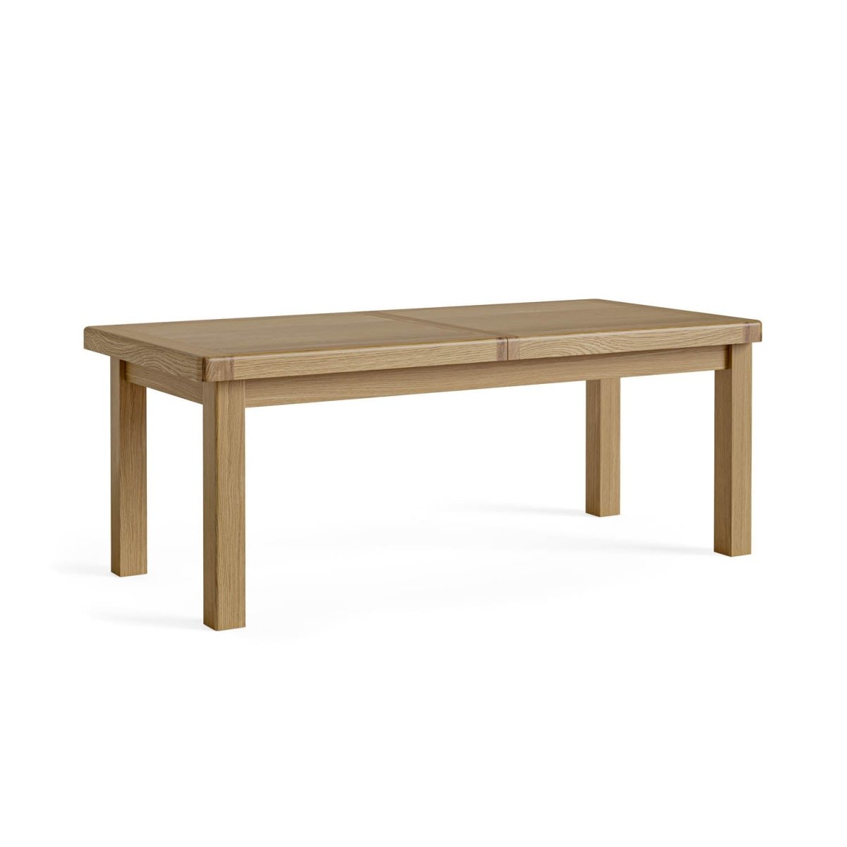 Norman Solid Oak Extending Dining Table and Upholstered Chair Set - Seats upto 10 People - Pendle Village Furniture