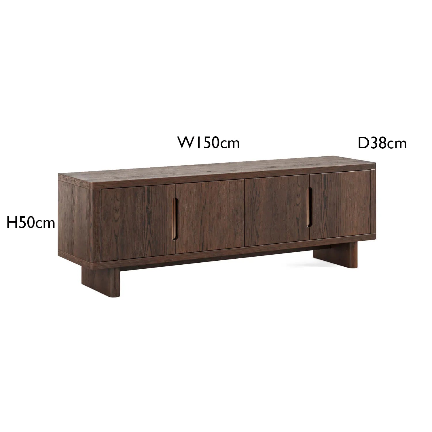 Saint Amond Dark Wood Media Unit - Pendle Village Furniture