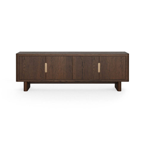 Saint Amond Dark Wood Media Unit - Pendle Village Furniture