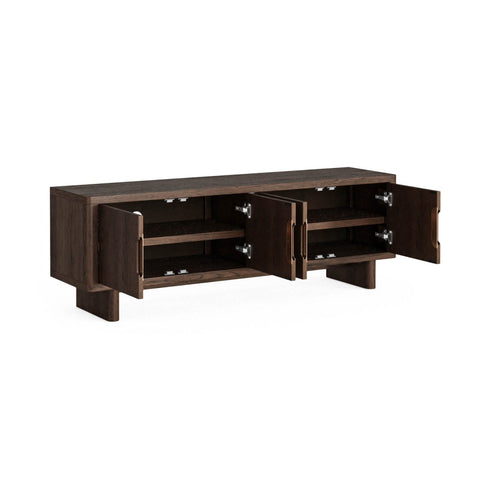 Saint Amond Dark Wood Media Unit - Pendle Village Furniture