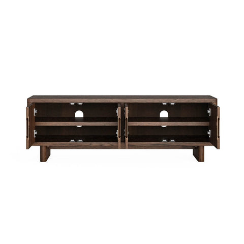 Saint Amond Dark Wood Media Unit - Pendle Village Furniture
