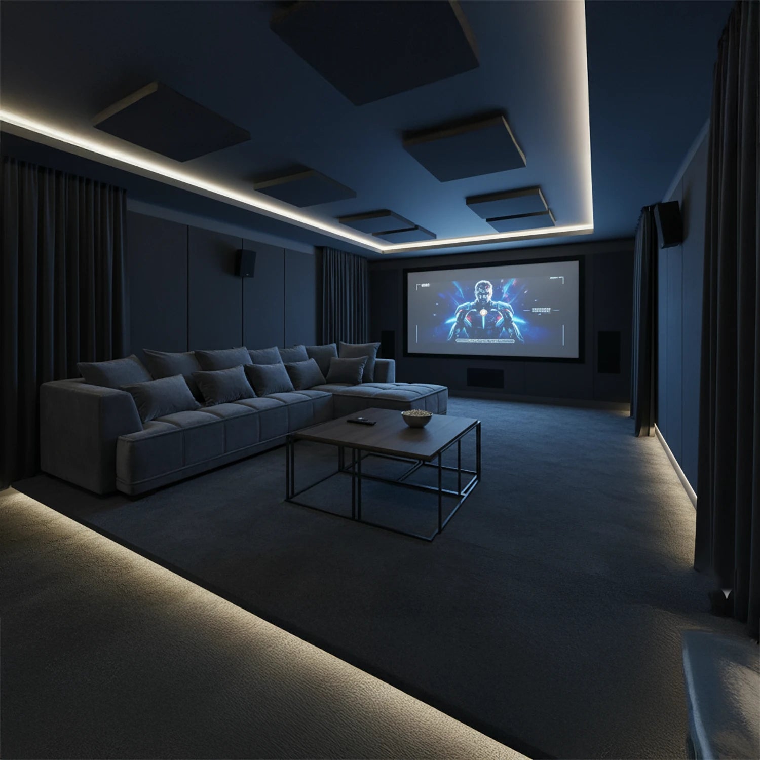 Gatsby Lare Steel Grey Fabric Chaise Corner Sofa - Pendle Village Furniture