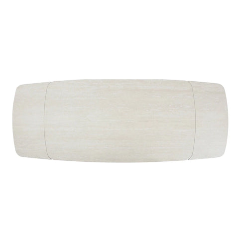 Gina Extending Dining Table Walnut Base & Italian White Travertine Top 180–260cm