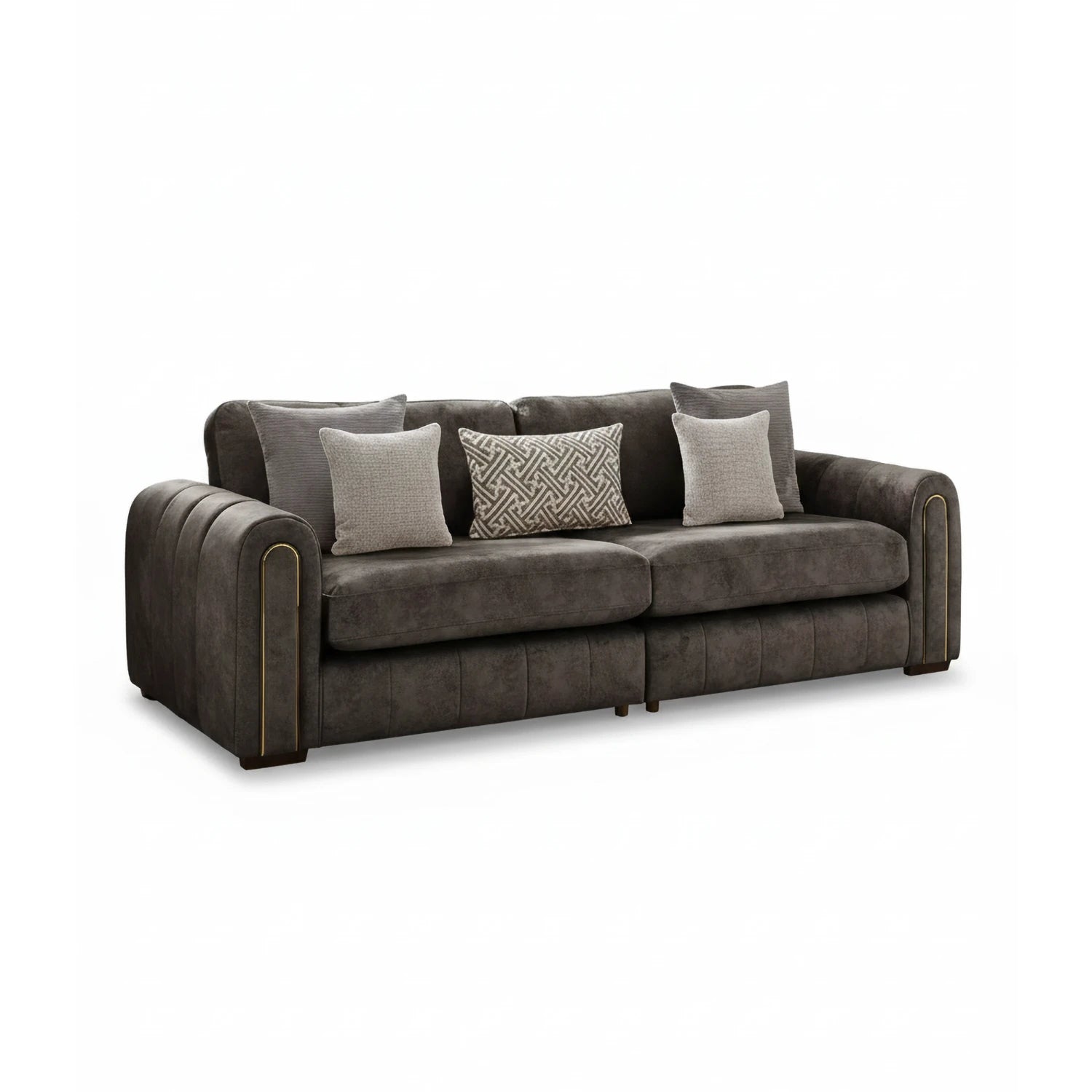 Soho Gemini Stone Grand Fabric Sofa - Pendle Village Furniture