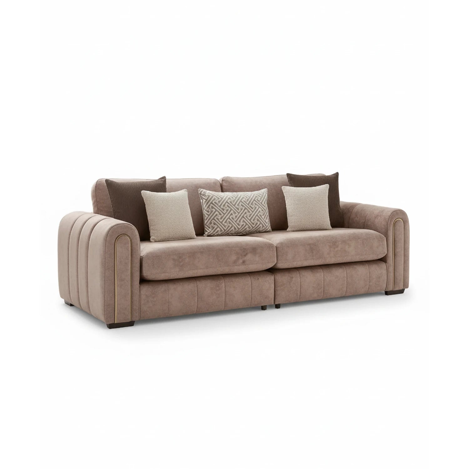 Soho Gemini Stone Grand Fabric Sofa - Pendle Village Furniture