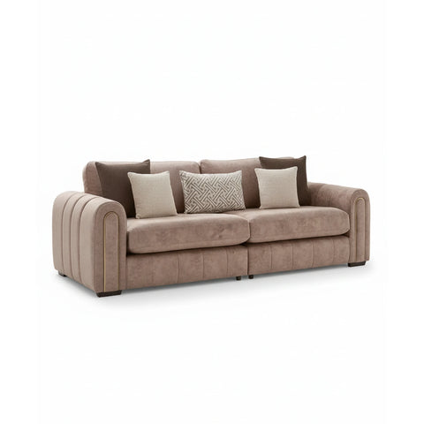 Soho Gemini Stone Grand Fabric Sofa - Pendle Village Furniture