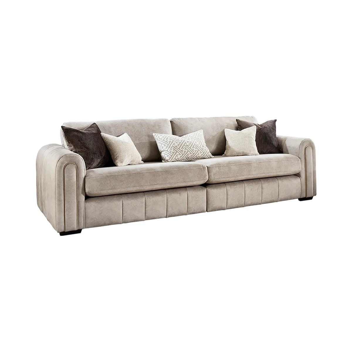 Soho Gemini Stone Grand Fabric Sofa