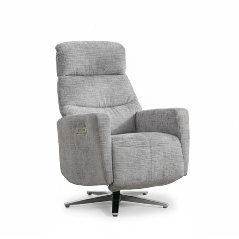 Gosling Fabric Dual Motor Swivel Recliner Chair - Pendle Village Furniture