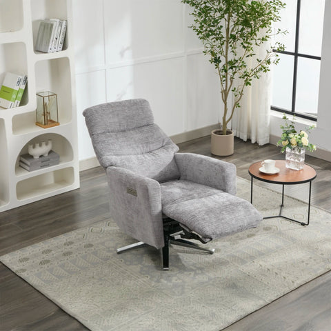 Gosling Fabric Dual Motor Swivel Recliner Chair - Pendle Village Furniture