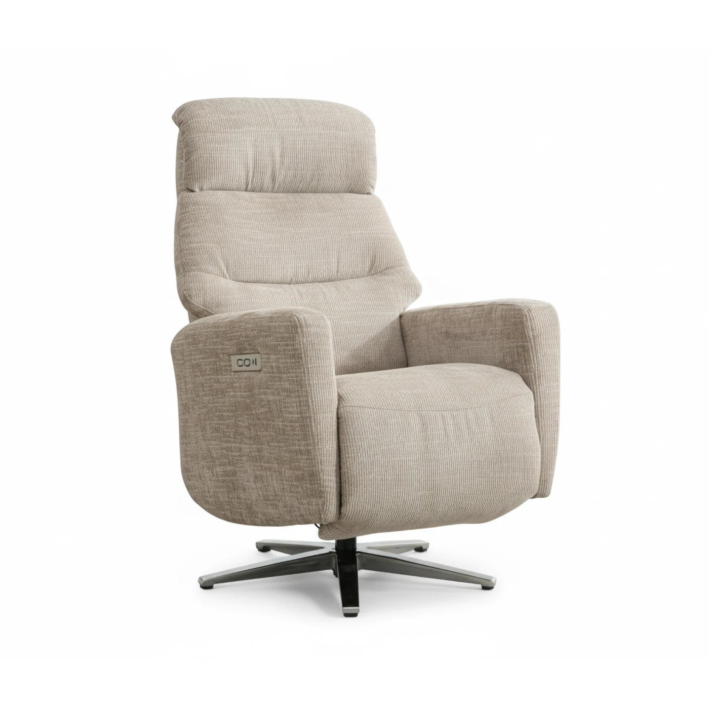 Gosling Fabric Dual Motor Swivel Recliner Chair - Pendle Village Furniture