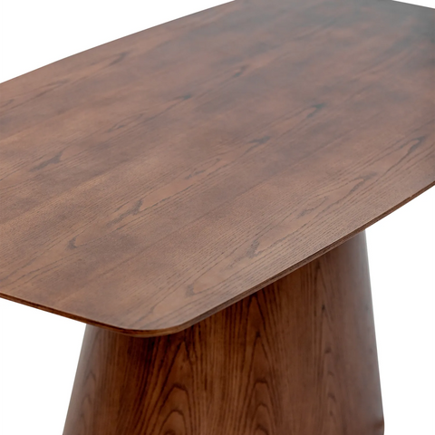 Granada Chestnut Dining Table with 6 Granada Ivory Fabric Chairs - Pendle Village Furniture