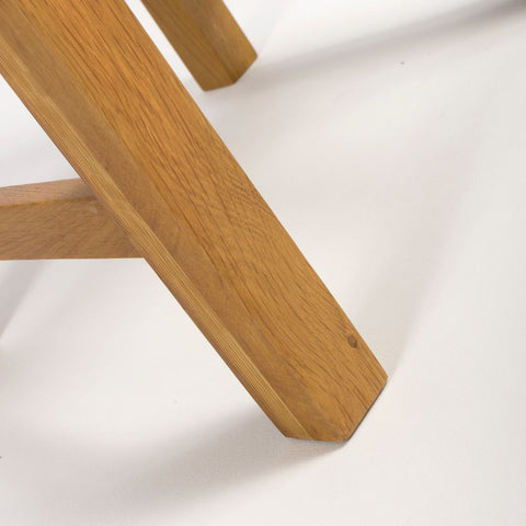 Hampshire Solid Oak Dining Chairs with PU Seat Pad Set of 4 Dining Chairs