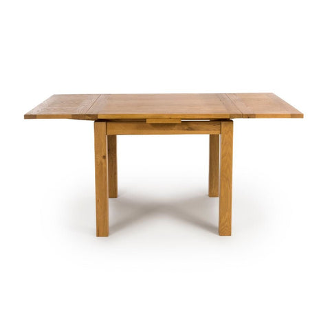 Hampshire Solid Oak Draw Leaf Extending Dining Table 90–160cm