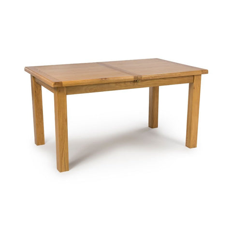 Hampshire Solid Oak Butterfly Extending Dining Table 120–165cm