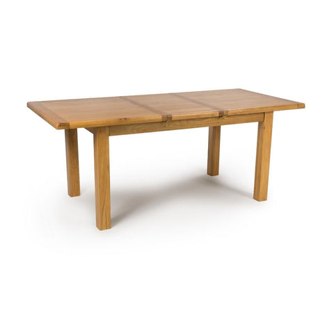 Hampshire Solid Oak Butterfly Extending Dining Table 120–165cm