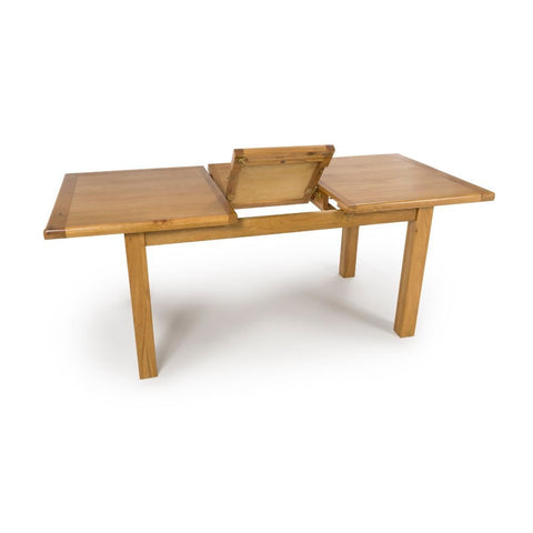 Hampshire Solid Oak Butterfly Extending Dining Table 120–165cm