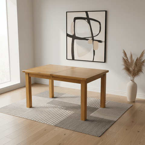 Hampshire Solid Oak Butterfly Extending Dining Table 150–195cm
