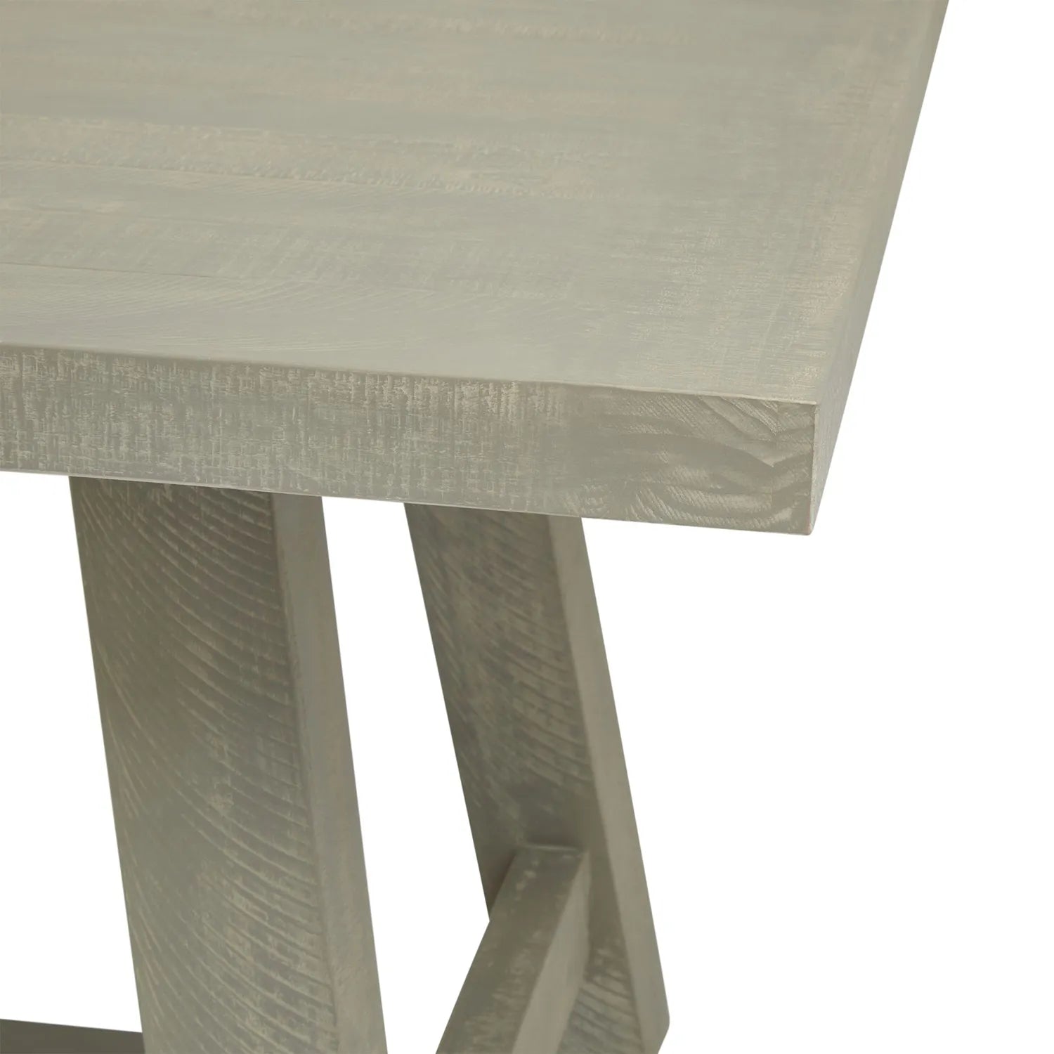 Whitby Soft Grey Wood Dining Table – 200cm - Pendle Village Furniture