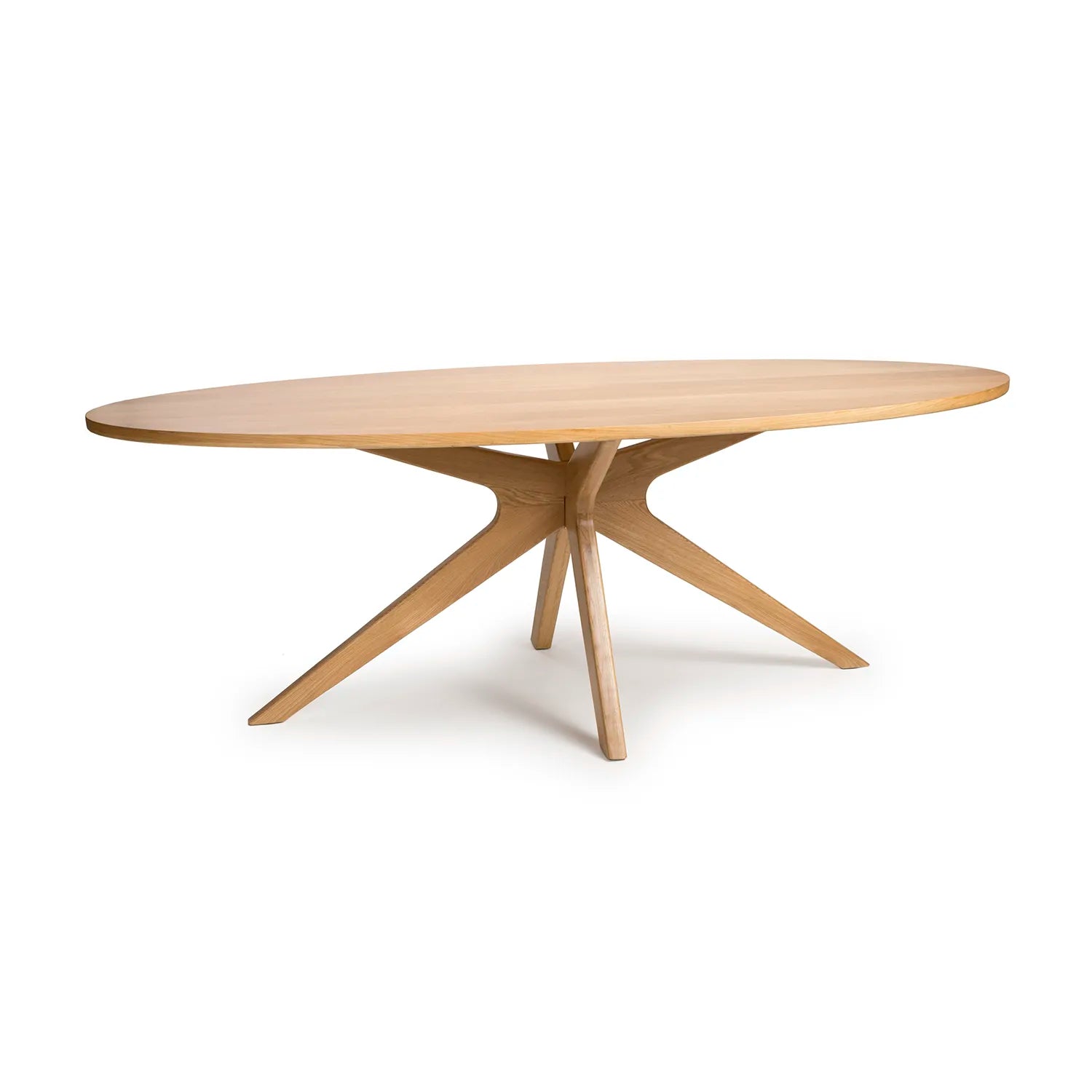 Armande Oval Oak Veneer Dining Table – 200cm - Pendle Village Furniture