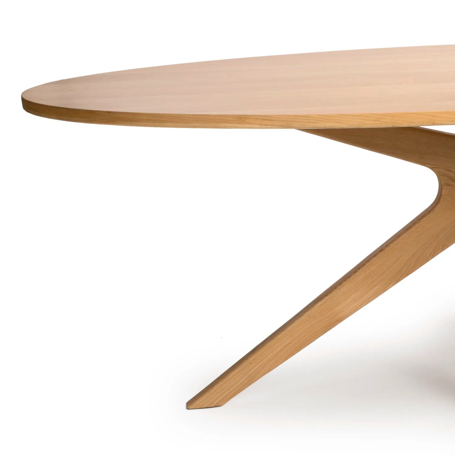 Armande Oval Oak Veneer Dining Table – 200cm - Pendle Village Furniture