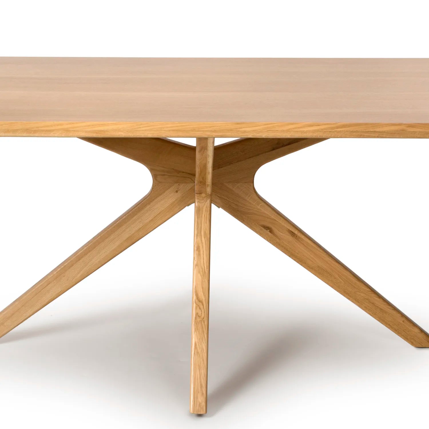 Armande Rectangular Oak Veneer Dining Table – 160cm - Pendle Village Furniture