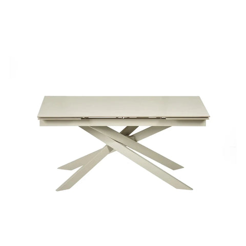 Hackney Cream Sintered Stone Ceramic Extending Dining Table
