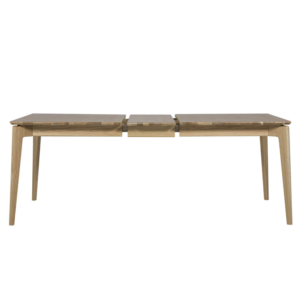 Solace Extending Dining Table showcasing contemporary design, solid wooden legs, and versatile extension mechanism. Explore at Pendle Village Furniture for stylish dining. Free delivery and convenient monthly payments. - 07