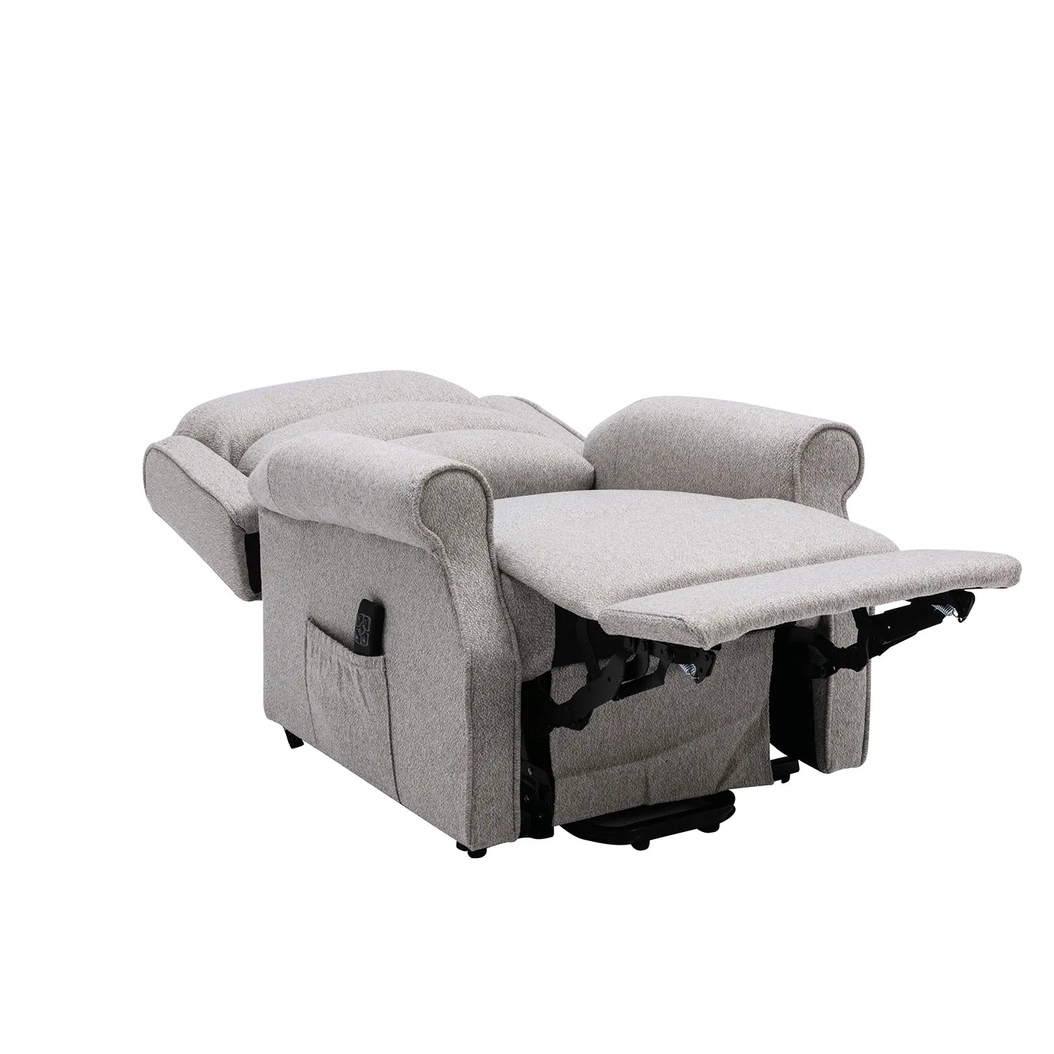 Hampshire Linen Fabric Dual Motor Riser Recliner Chair - Pendle Village Furniture